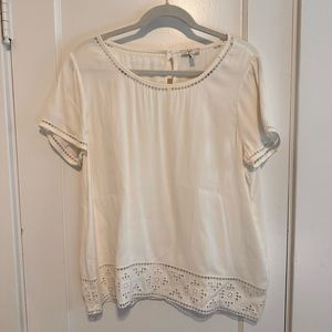 Joie Lace Edge Blouse